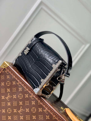 LV M21741 Louis Vuitton Side Trunk PM Bag Black Crocodile pattern - Default Title - View 3