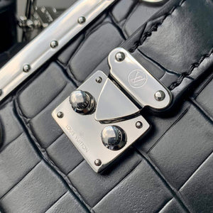 LV M21741 Louis Vuitton Side Trunk PM Bag Black Crocodile pattern - Default Title - View 5