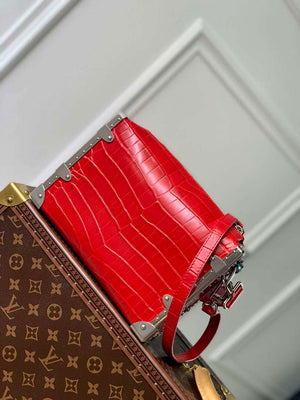 LV M21741 Louis Vuitton Side Trunk PM Bag Red Crocodile pattern - Default Title - View 2