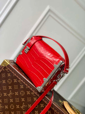LV M21741 Louis Vuitton Side Trunk PM Bag Red Crocodile pattern - Default Title - View 3