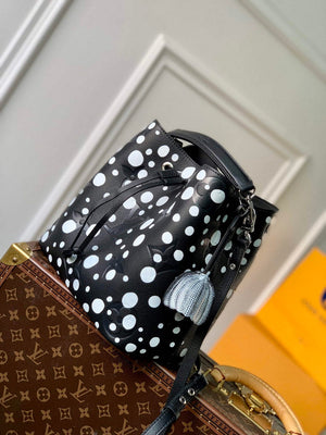 LV M21753 Louis Vuitton LV x YK N¨¦ono¨¦ MM Bag Black White - Default Title - View 2