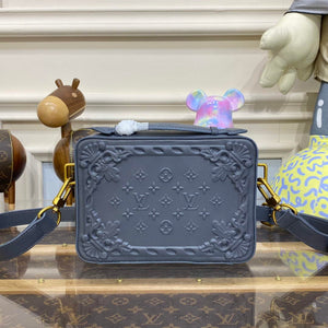 LV M21833 Louis Vuitton Handle Soft Trunk Bag Dark Shadow Grey - Default Title - View 2