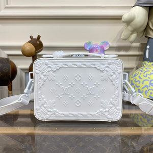LV M21833 Louis Vuitton Handle Soft Trunk Bag Optic White - Default Title - View 2