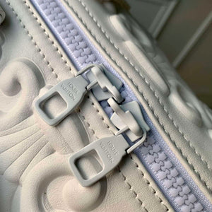 LV M21845 Louis Vuitton Keepall Bandouliere 50 Bag Optic White - Default Title - View 5