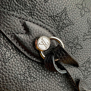 LV M21848 Louis Vuitton Blossom PM Mahina Tote Bag Black - Default Title - View 5