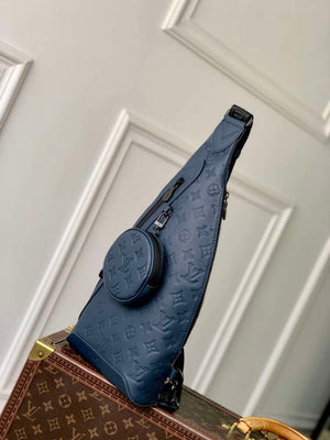 LV M21890 Louis Vuitton Duo Slingbag Calf Leather Blue - Default Title - View 2
