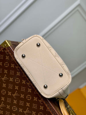 LV M21909 Louis Vuitton Blossom PM Mahina Tote Bag Beige - Default Title - View 4