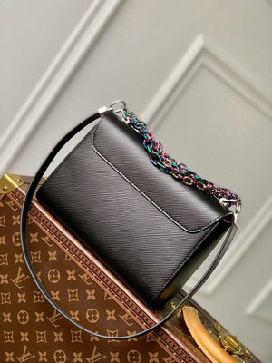 LV M22028 Louis Vuitton Twist MM Bag Epi Leather Black - Default Title - View 3