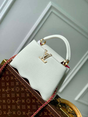 LV M22121 Louis Vuitton Capucines BB Handbag Snow White - Default Title - View 1