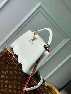 LV M22121 Louis Vuitton Capucines BB Handbag Snow White - Default Title - View 2