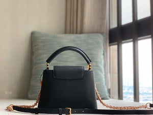 LV M22121 Louis Vuitton Capucines Mini Handbag Black - Default Title - View 3
