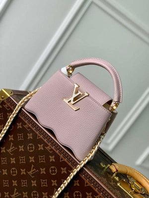 LV M22122 Louis Vuitton Capucines Mini Handbag Wisteria - Default Title - View 1