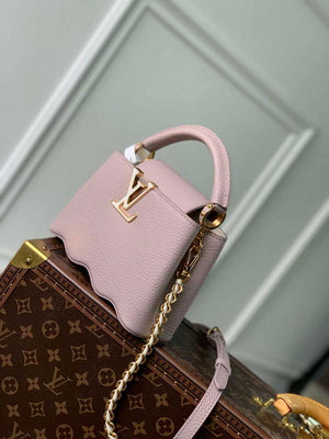 LV M22122 Louis Vuitton Capucines Mini Handbag Wisteria - Default Title - View 3
