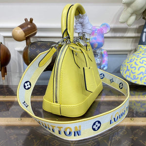 LV M22213 Louis Vuitton Alma BB Epi Handbag Jaune Plume Yellow - Default Title - View 3