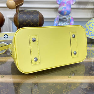 LV M22213 Louis Vuitton Alma BB Epi Handbag Jaune Plume Yellow - Default Title - View 4