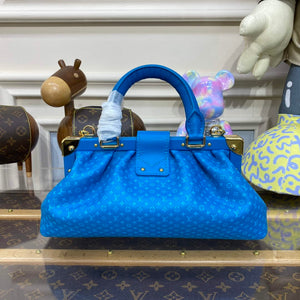 LV M22325 Louis Vuitton Monogram Clutch Blue - Default Title - View 3