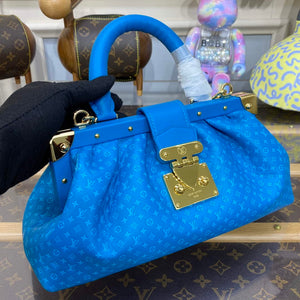 LV M22325 Louis Vuitton Monogram Clutch Blue - Default Title - View 5