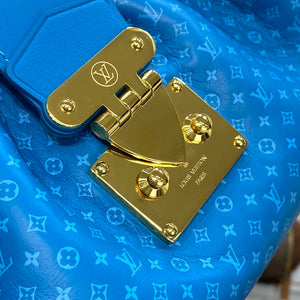 LV M22325 Louis Vuitton Monogram Clutch Blue - Default Title - View 6
