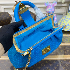 LV M22325 Louis Vuitton Monogram Clutch Blue - Default Title - View 9