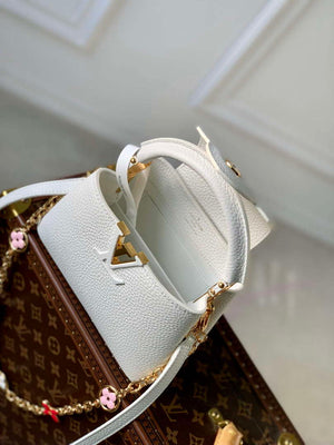 LV M22375 Louis Vuitton Capucines Mini Handbag White - Default Title - View 5