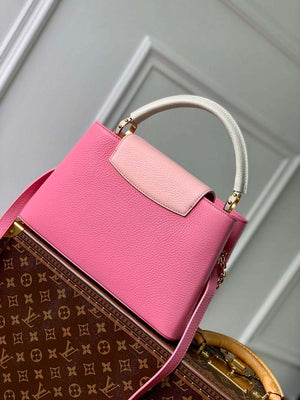 LV M22375 Louis Vuitton Capucines MM Handbag Pink - Default Title - View 3