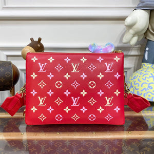 LV M22397 Louis Vuitton Coussin PM Handbag Coquelicot Red - Default Title - View 2