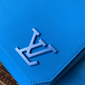 LV M22505 Louis Vuitton Takeoff Messenger Bag Blue - Default Title - View 5