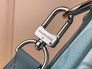 LV M22527 Louis Vuitton Keepall Bandouliere 25 Bag Crystal Blue - Default Title - View 6