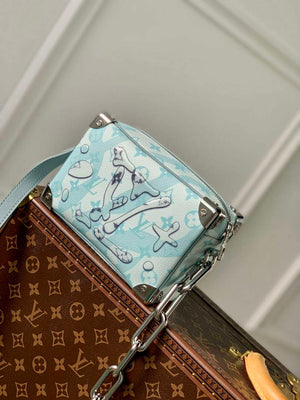 LV M22588 Louis Vuitton Mini Soft Trunk Bag Crystal Blue - Default Title - View 3
