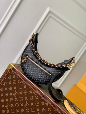 LV M22591 Louis Vuitton Loop Baguette Handbag Black - Default Title - View 1