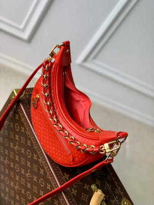 LV M22594 Louis Vuitton Loop Baguette Handbag Red - Default Title - View 7
