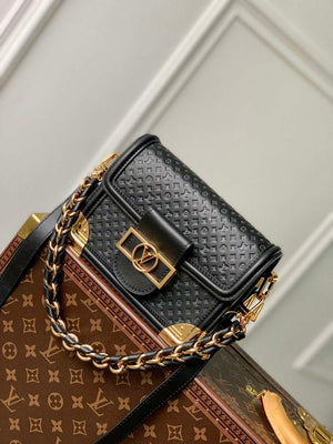 LV M22597 Louis Vuitton Dauphine Mini Bag Black - Default Title - View 1