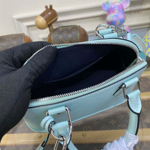 LV M22619 Louis Vuitton Alma BB Epi Handbag Light Blue - Default Title - View 9