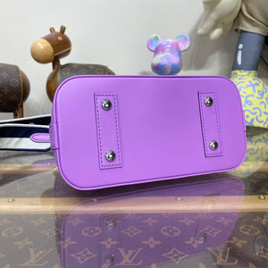 LV M22642 Louis Vuitton Alma BB Epi Handbag Lilas Provence Lilac - Default Title - View 4