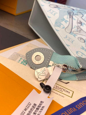 LV M22763 Louis Vuitton Pochette Voyage MM Bag Crystal Blue - Default Title - View 9