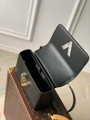 LV M22773 Louis Vuitton Twist MM Handbag Black - Default Title - View 8