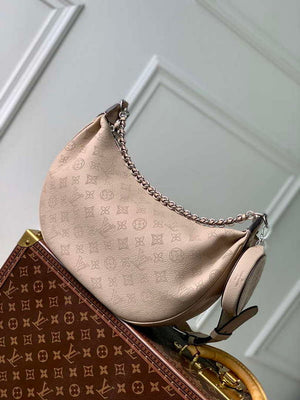 LV M22823 Louis Vuitton Baia MM Bag Mahina Galet Grey - Default Title - View 1