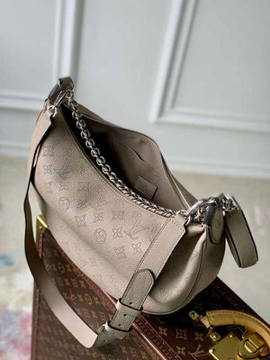 LV M22823 Louis Vuitton Baia MM Bag Mahina Galet Grey - Default Title - View 5
