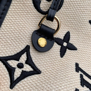 LV M22838 Louis Vuitton Neverfull MM Tote Bag Black - Default Title - View 4