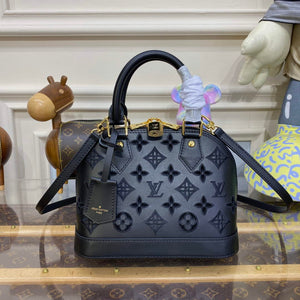 LV M22878 Louis Vuitton Alma BB Handbag Black - Default Title - View 1