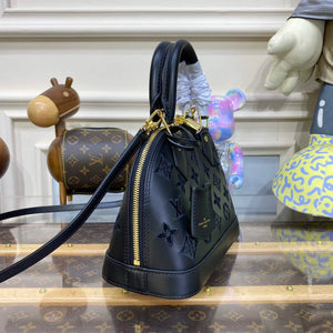 LV M22878 Louis Vuitton Alma BB Handbag Black - Default Title - View 3