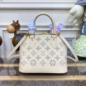 LV M22878 Louis Vuitton Alma BB Handbag White - Default Title - View 2