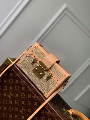 LV M22882 Louis Vuitton Petite Malle Handbag Beige - Default Title - View 1