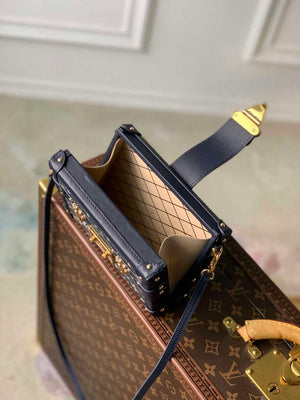LV M22882 Louis Vuitton Petite Malle Handbag Blue - Default Title - View 7