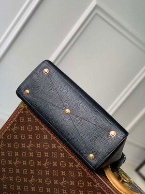 LV M22914 Louis Vuitton Lock It MM Bag Black - Default Title - View 5