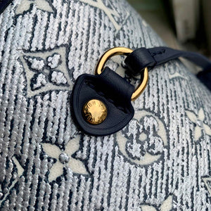 LV M22921 Louis Vuitton Neverfull MM Tote Bag Blue - Default Title - View 5