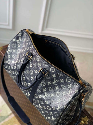 LV M22923 Louis Vuitton Keepall Bandouliere 45 Bag Blue - Default Title - View 7