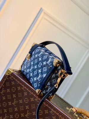 LV M22944 Louis Vuitton Side Trunk Handbag Blue - Default Title - View 3