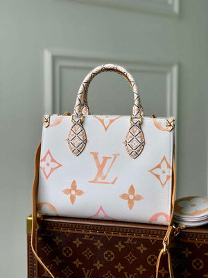 LV M22976 Louis Vuitton OnTheGo PM Handbag Beige - Default Title - View 1