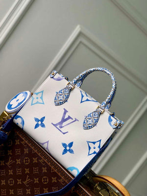 LV M22976 Louis Vuitton OnTheGo PM Handbag Blue - Default Title - View 2